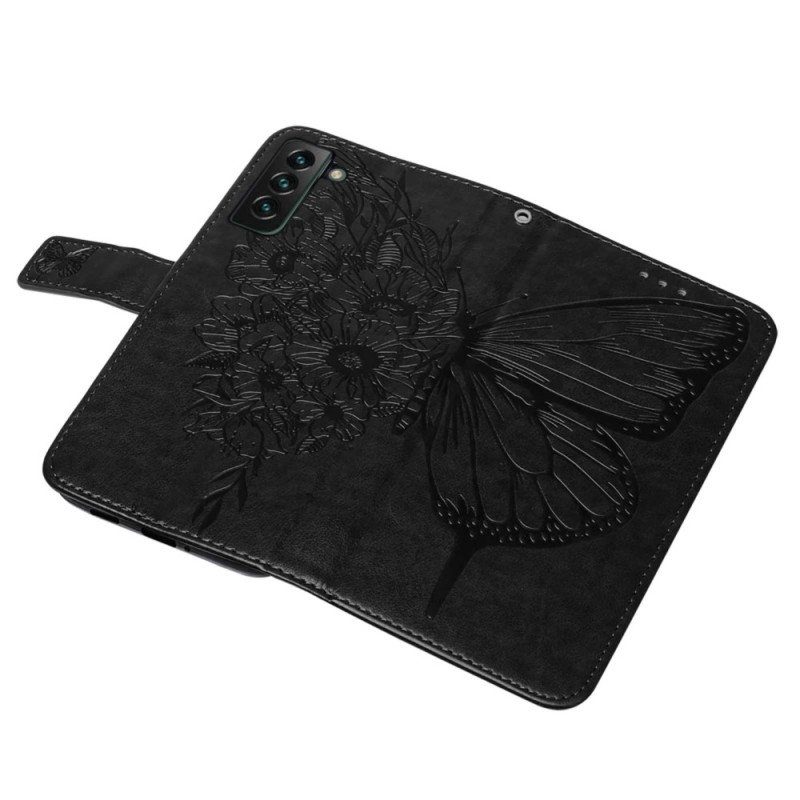 Fodral Samsung Galaxy S23 Plus 5G Med Kedjar Barock Strappy Butterfly