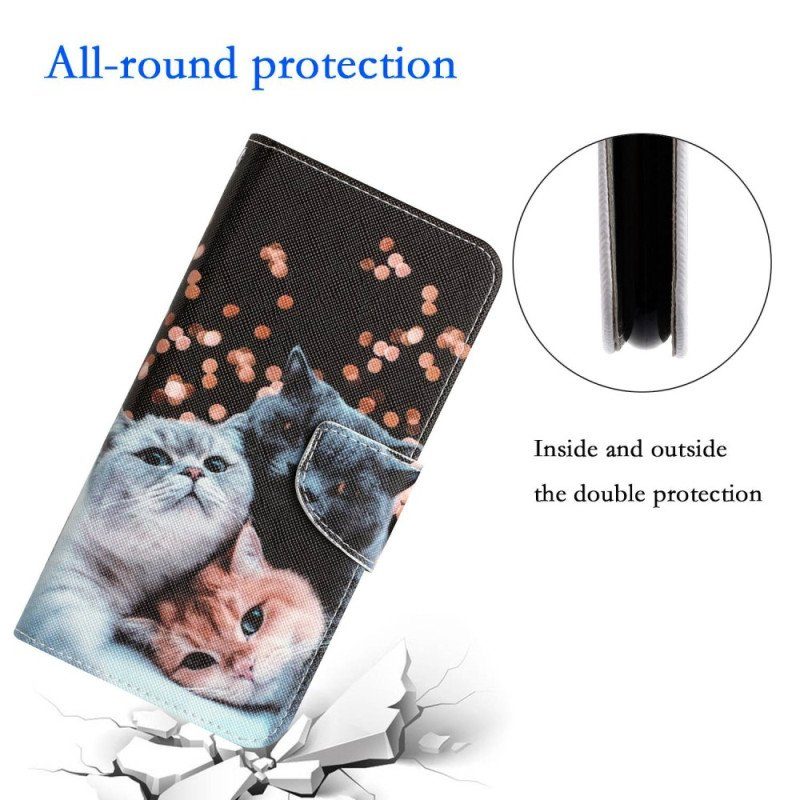 Fodral Samsung Galaxy S23 Plus 5G Med Kedjar Endast Thong Cats