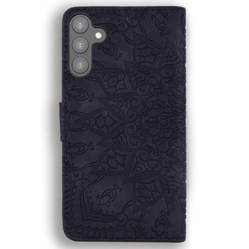 Fodral Samsung Galaxy S23 Plus 5G Med Kedjar Snygg Strappy Mandala