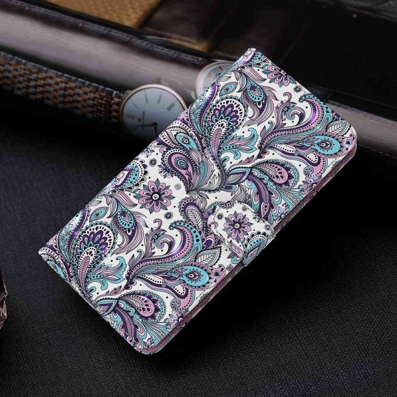 Fodral Samsung Galaxy S23 Plus 5G Med Kedjar Strappy Paisley Mönster