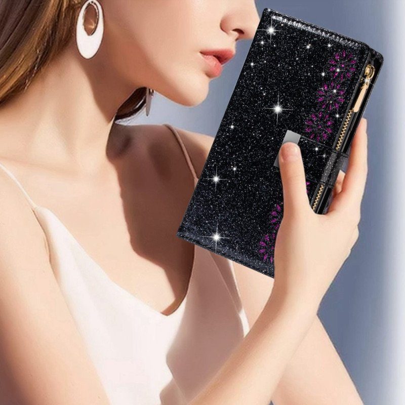 Fodral Samsung Galaxy S23 Plus 5G Plånboksfodral Plånbok Med Paljetter