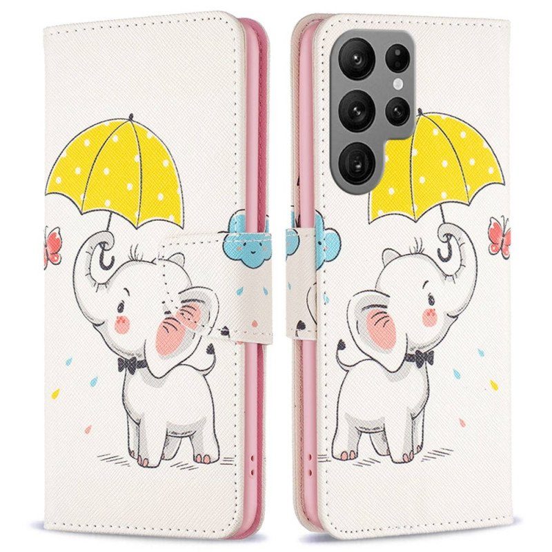 Fodral Samsung Galaxy S23 Ultra 5G Baby Elefant