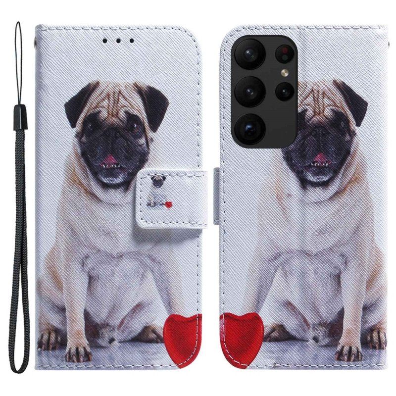 Fodral Samsung Galaxy S23 Ultra 5G Mops Hund