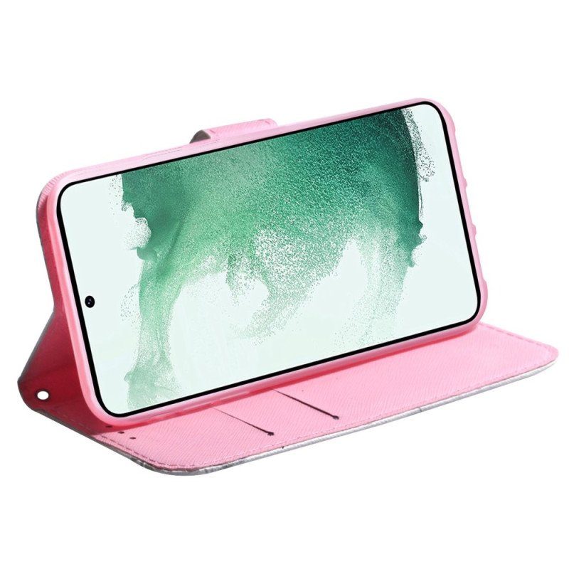 Fodral Samsung Galaxy S23 Ultra 5G Rosa Blomma