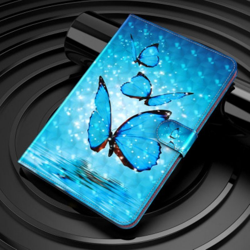 Fodral Samsung Galaxy Tab S8 / Tab S7 Fjärilar I Konstläder