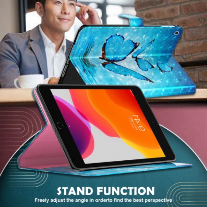 Fodral Samsung Galaxy Tab S8 / Tab S7 Fjärilar I Konstläder