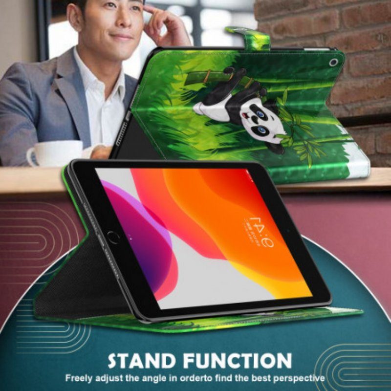 Fodral Samsung Galaxy Tab S8 / Tab S7 Panda I Konstläder