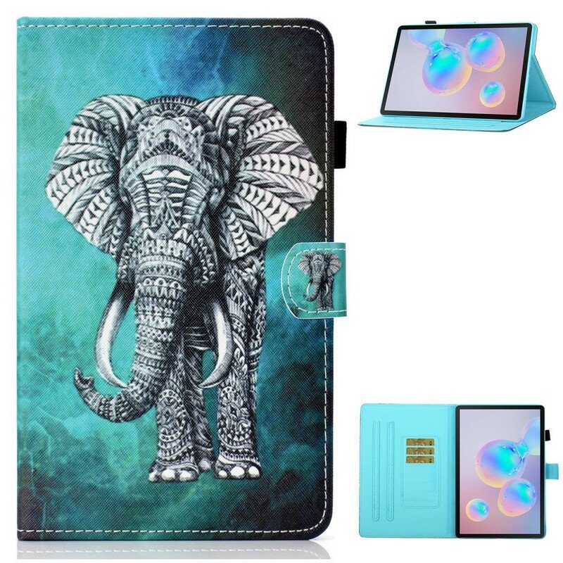 Fodral Samsung Galaxy Tab S8 / Tab S7 Tribal Elefant