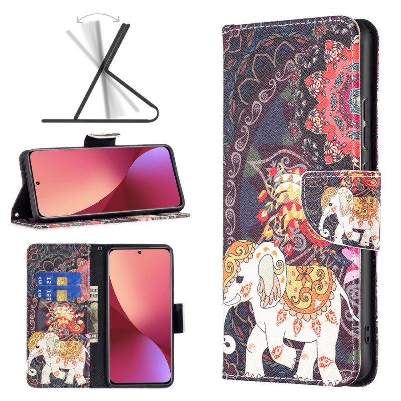 Fodral Xiaomi 12 / 12X Indiska Elefanter