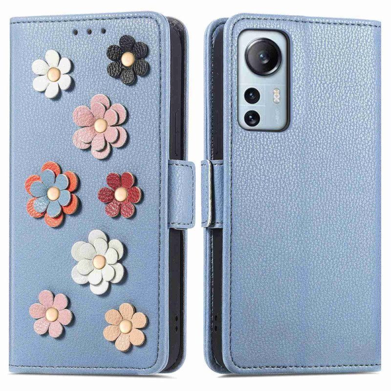 Fodral Xiaomi 12 Lite 3d-blommor