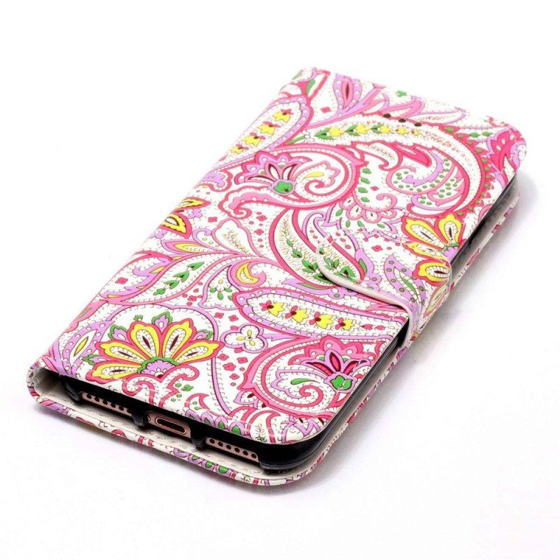 Fodral Xiaomi 12 Lite Med Kedjar Strappy Paisley Mönster