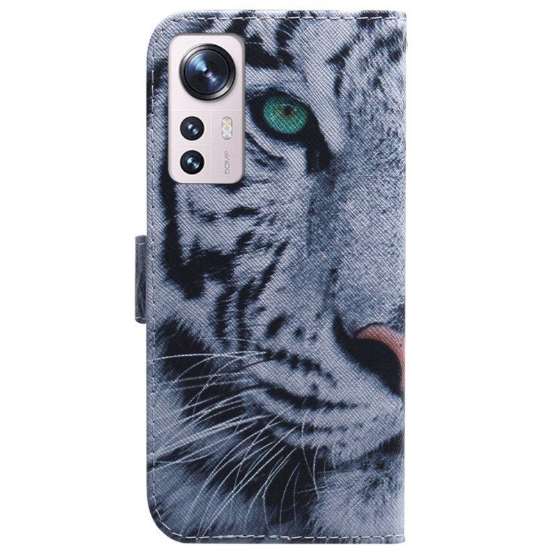 Fodral Xiaomi 12 Pro Vit Tiger