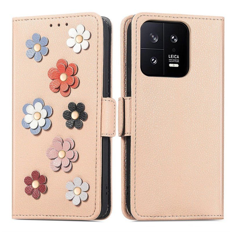 Fodral Xiaomi 13 Dekorativa Blommor