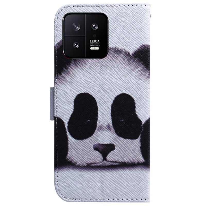 Fodral Xiaomi 13 Med Kedjar Strappy Panda