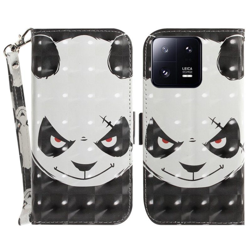 Fodral Xiaomi 13 Pro Med Kedjar Arg Panda Med Snodd