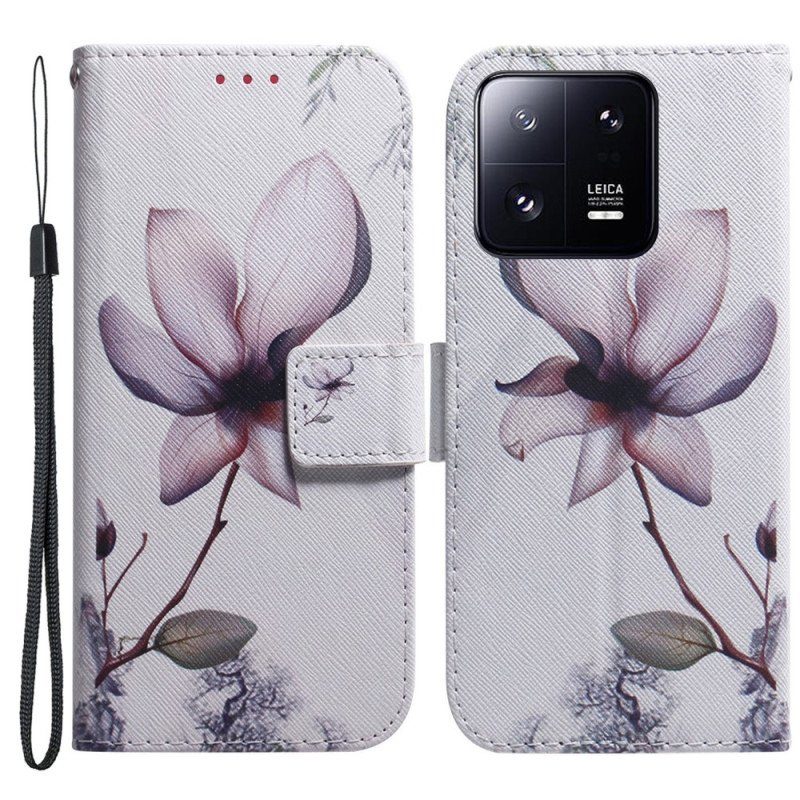 Fodral Xiaomi 13 Pro Med Kedjar Strappy Rose Flower