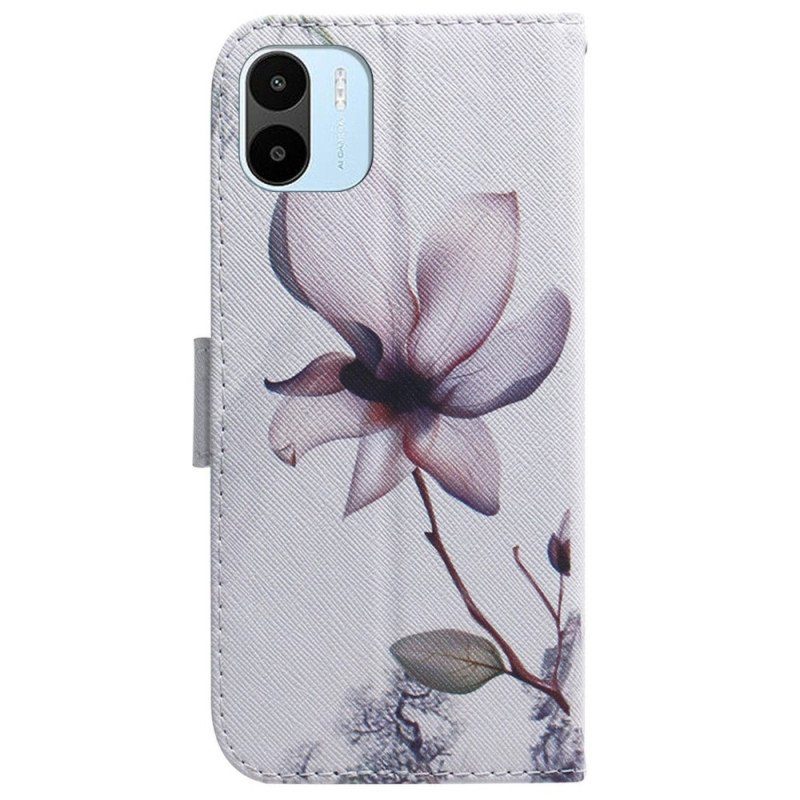 Fodral Xiaomi Redmi A1 Blomma Dusty Pink