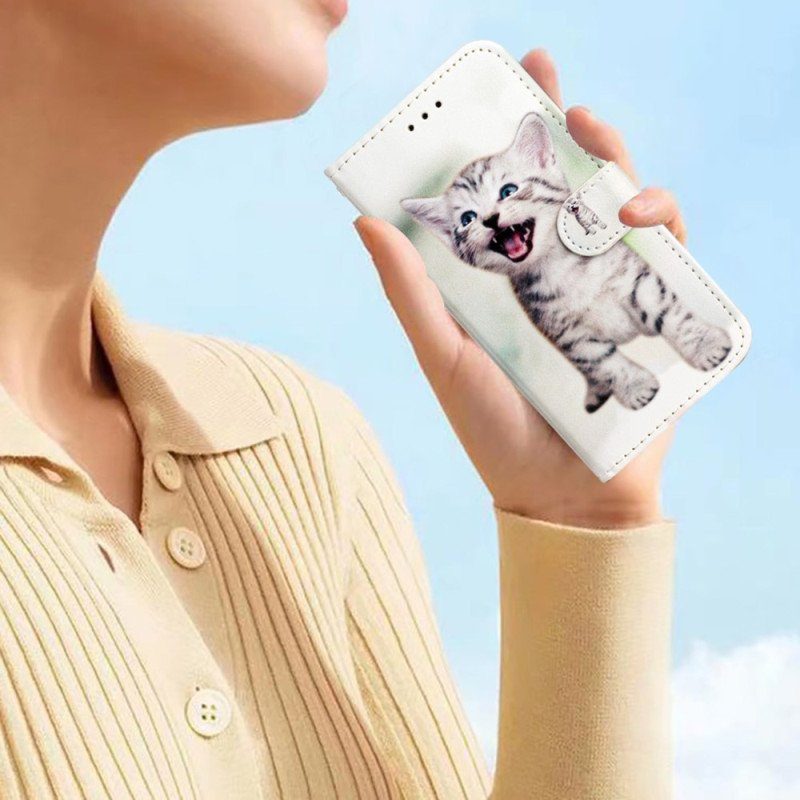 Fodral Xiaomi Redmi A1 Med Kedjar Liten Kattunge Med Rem