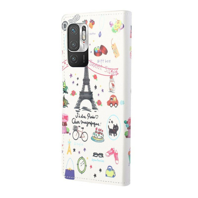 Fodral Xiaomi Redmi Note 10 5G Jag Älskar Paris