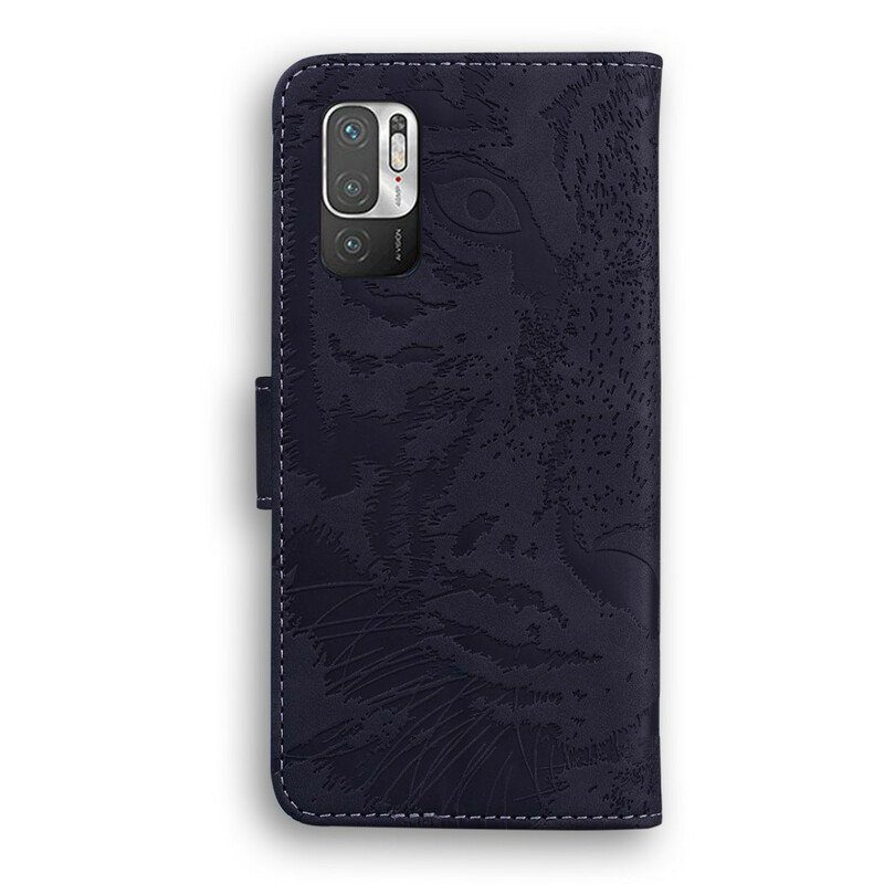 Fodral Xiaomi Redmi Note 10 5G Tiger Face Print