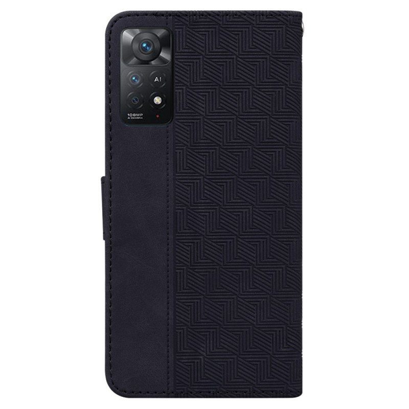 Fodral Xiaomi Redmi Note 11 Pro / 11 Pro 5G Med Kedjar Strappy Mönster