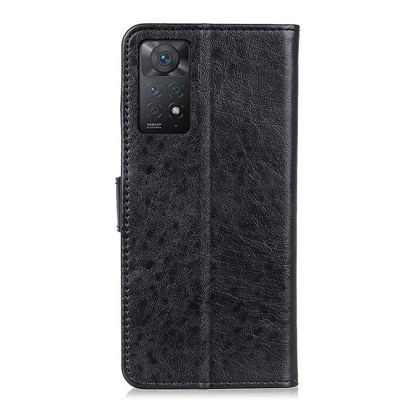 Fodral Xiaomi Redmi Note 11 Pro / 11 Pro 5G Texturerat Konstläder