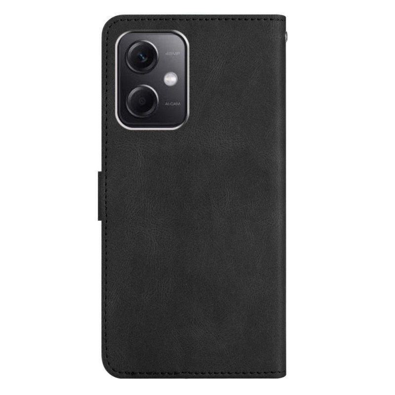 Fodral Xiaomi Redmi Note 12 4G Med Kedjar Strappy Geometrisk