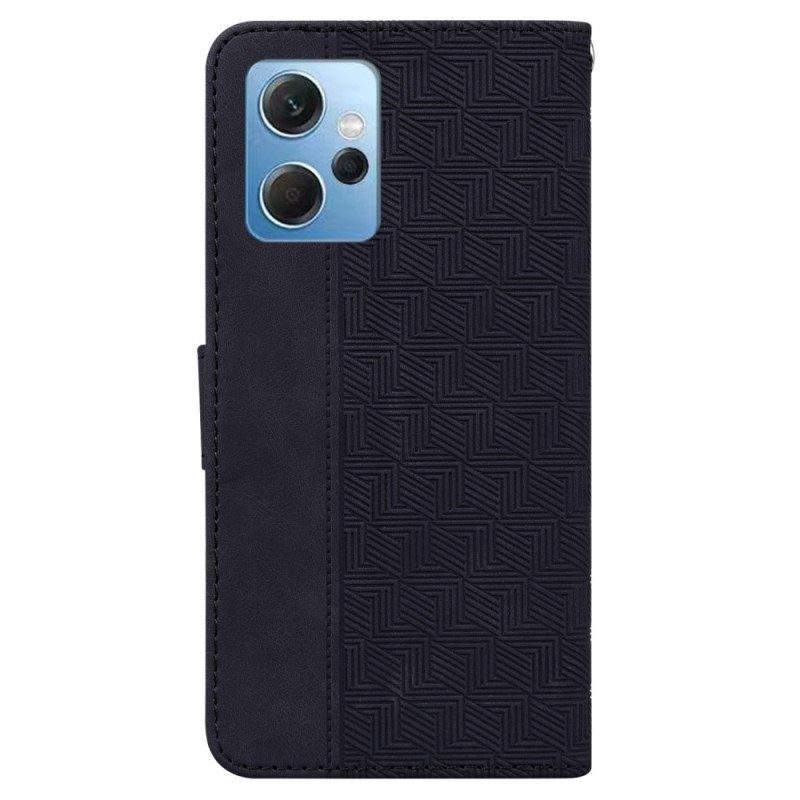 Fodral Xiaomi Redmi Note 12 4G Med Kedjar Strappy Mönster