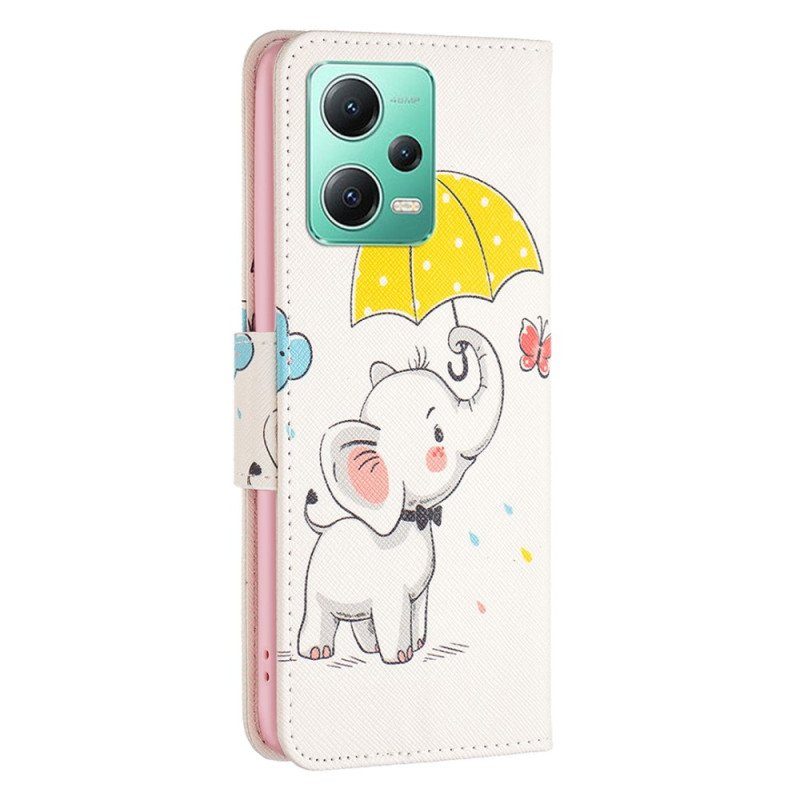 Fodral Xiaomi Redmi Note 12 5G Elefant I Regnet