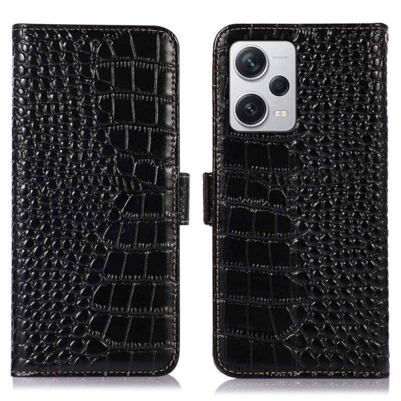 Fodral Xiaomi Redmi Note 12 Pro Plus Crocodile Style Rfid