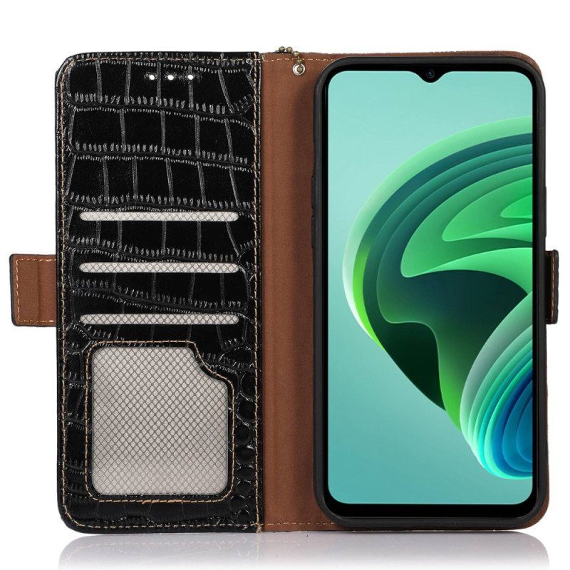 Fodral Xiaomi Redmi Note 12 Pro Plus Crocodile Style Rfid