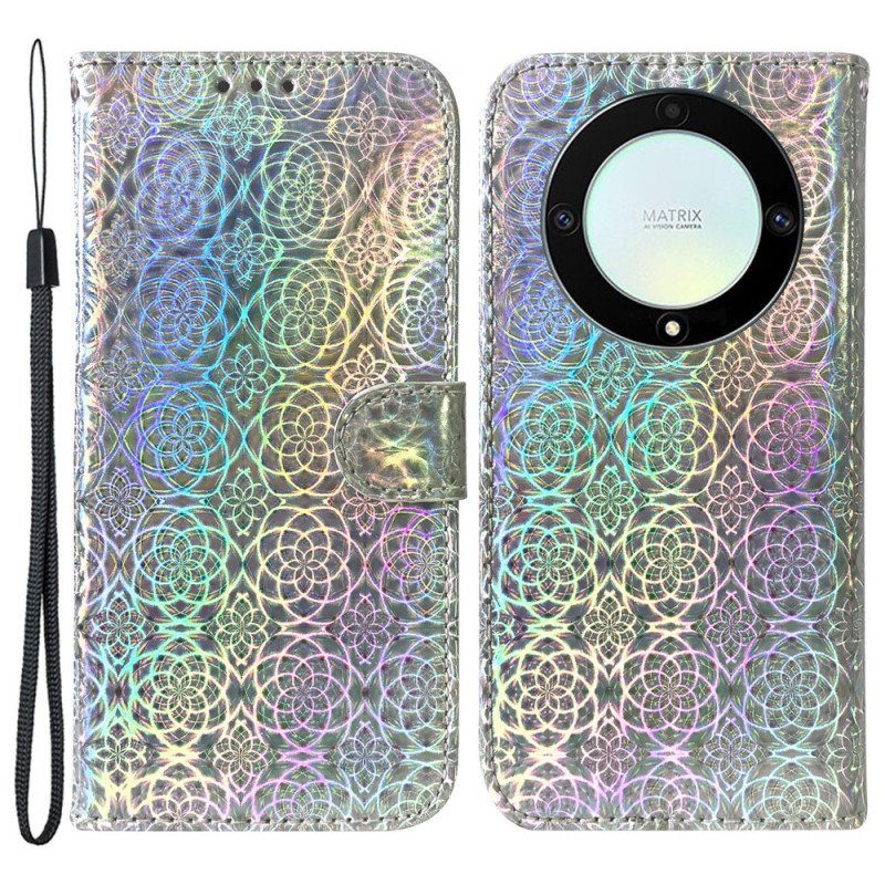 Folio-fodral Honor Magic 5 Lite Disco-stil