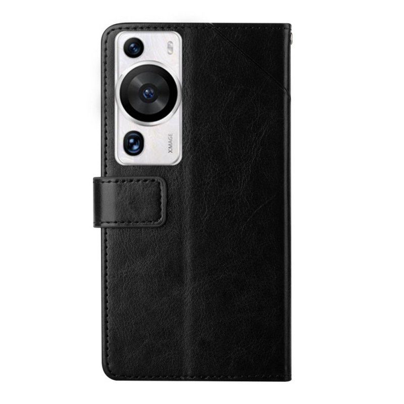 Folio-fodral Huawei P60 Pro Med Kedjar Y-remdesign