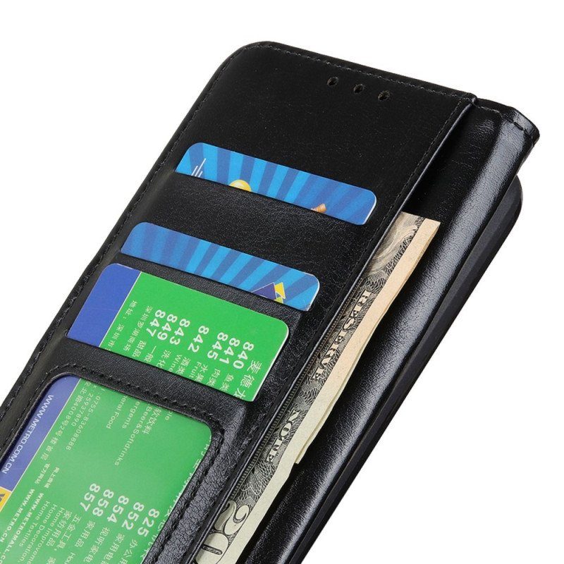 Folio-fodral Motorola Edge 40 Pro Imiterat Lackläder