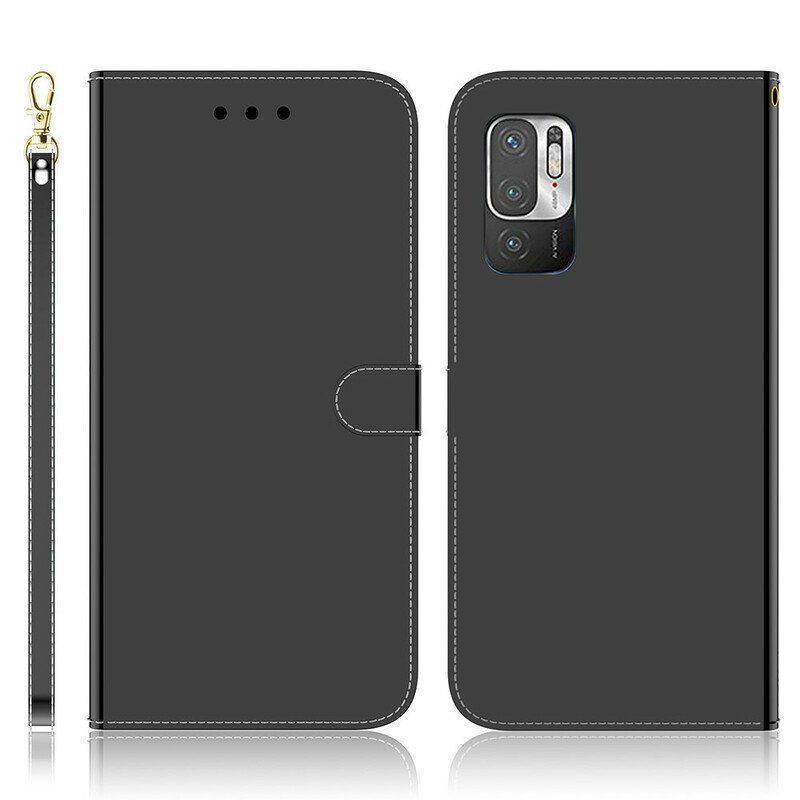 Folio-fodral Poco M3 Pro 5G Spegelskydd