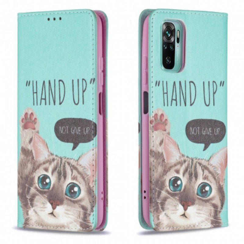 Folio-fodral Poco M5s Läderfodral Hand-up