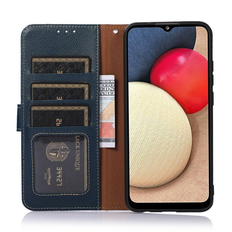 Folio-fodral Poco M5s Lychee Style Rfid Khazneh