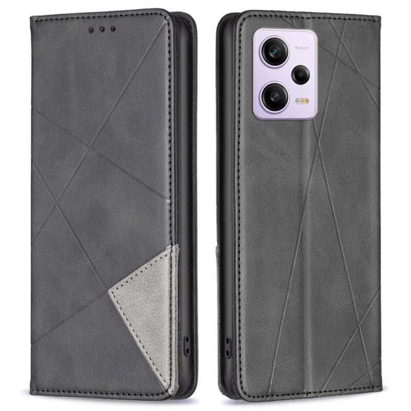 Folio-fodral Poco X5 Pro 5G Läderfodral Ruter