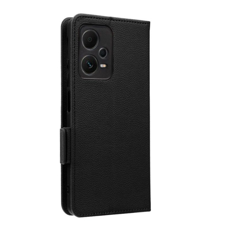 Folio-fodral Poco X5 Pro 5G Med Kedjar Tunn Strappy