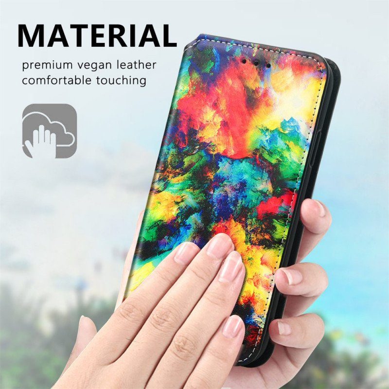 Folio-fodral Samsung Galaxy A13 5G / A04s Läderfodral Caseneo Rfid-design