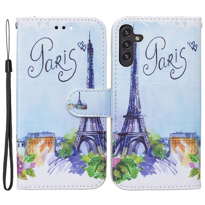 Folio-fodral Samsung Galaxy A13 5G / A04s Måla Paris