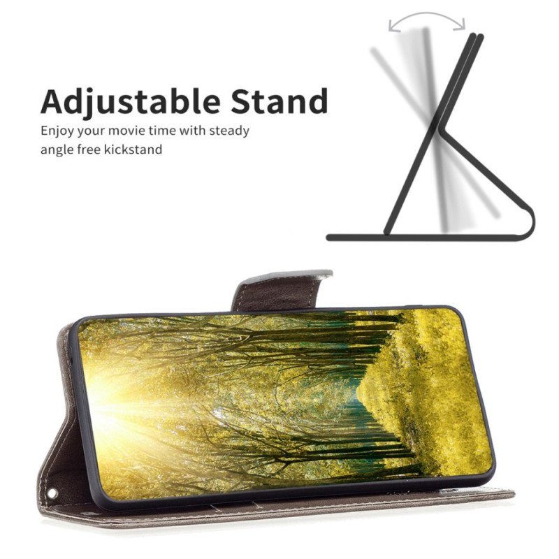 Folio-fodral Samsung Galaxy A14 / A14 5G Med Kedjar Fjärilar Tryckt Strappy