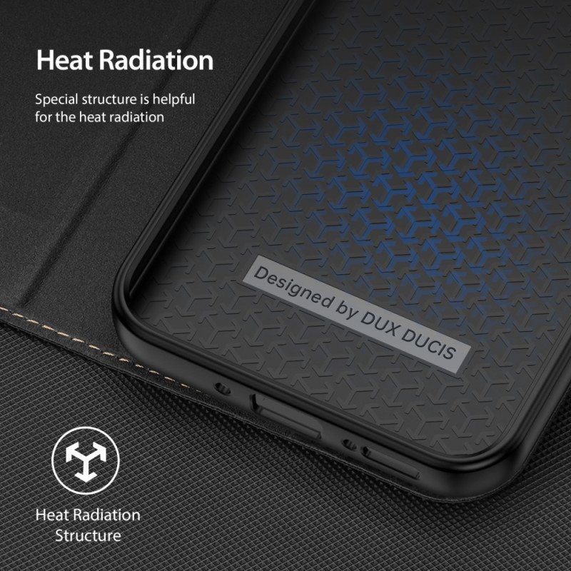 Folio-fodral Samsung Galaxy A54 5G Läderfodral Skin X2-serien Dux Ducis