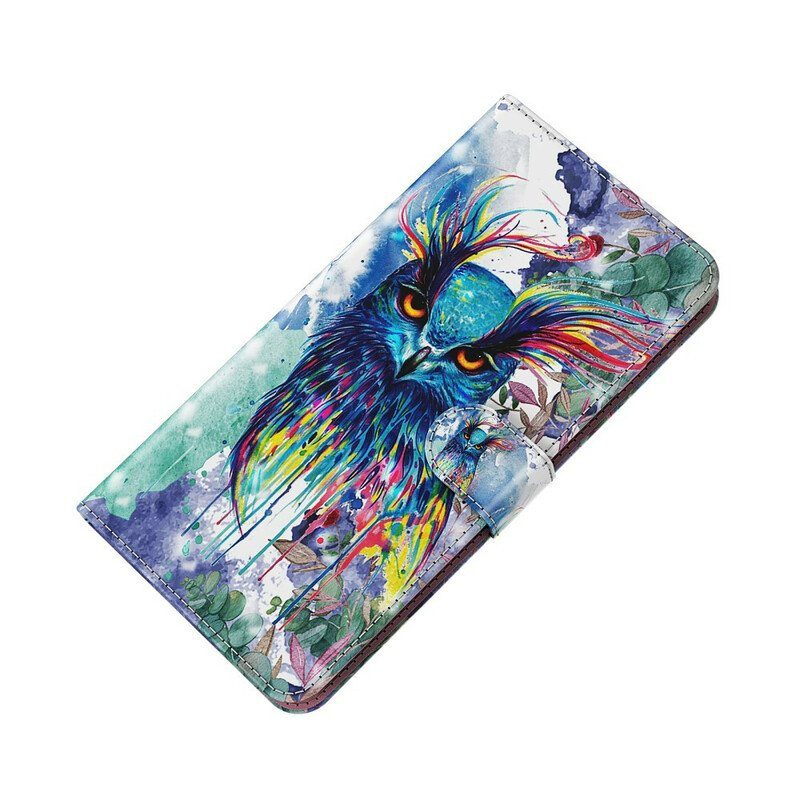 Folio-fodral Samsung Galaxy M12 / A12 Akvarell Fågel