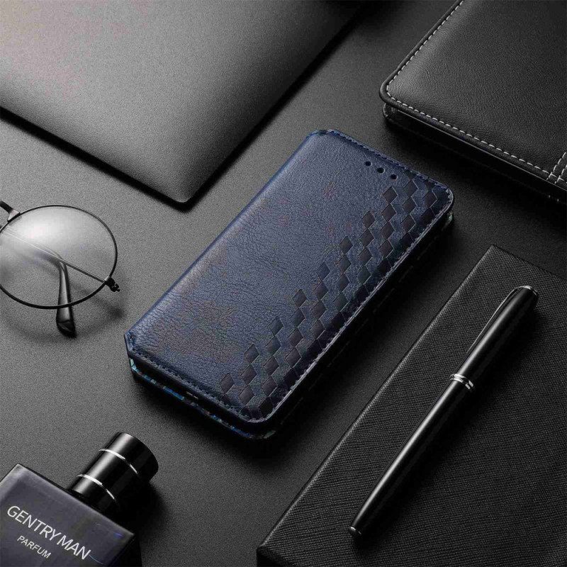 Folio-fodral Samsung Galaxy M13 Läderfodral Lädereffektmönster