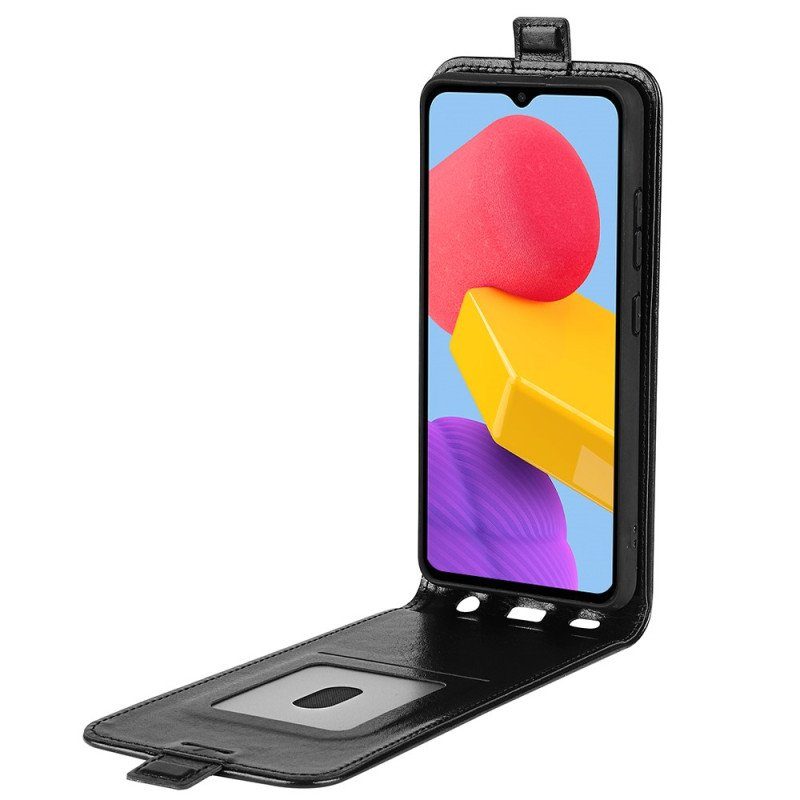 Folio-fodral Samsung Galaxy M13 Läderfodral Vertikal Klaff