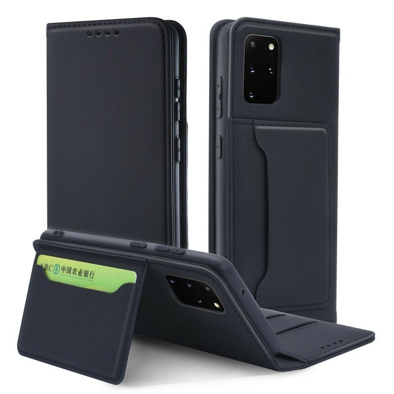 Folio-fodral Samsung Galaxy S20 Plus / S20 Plus 5G Läderfodral Stativ För Korthållare