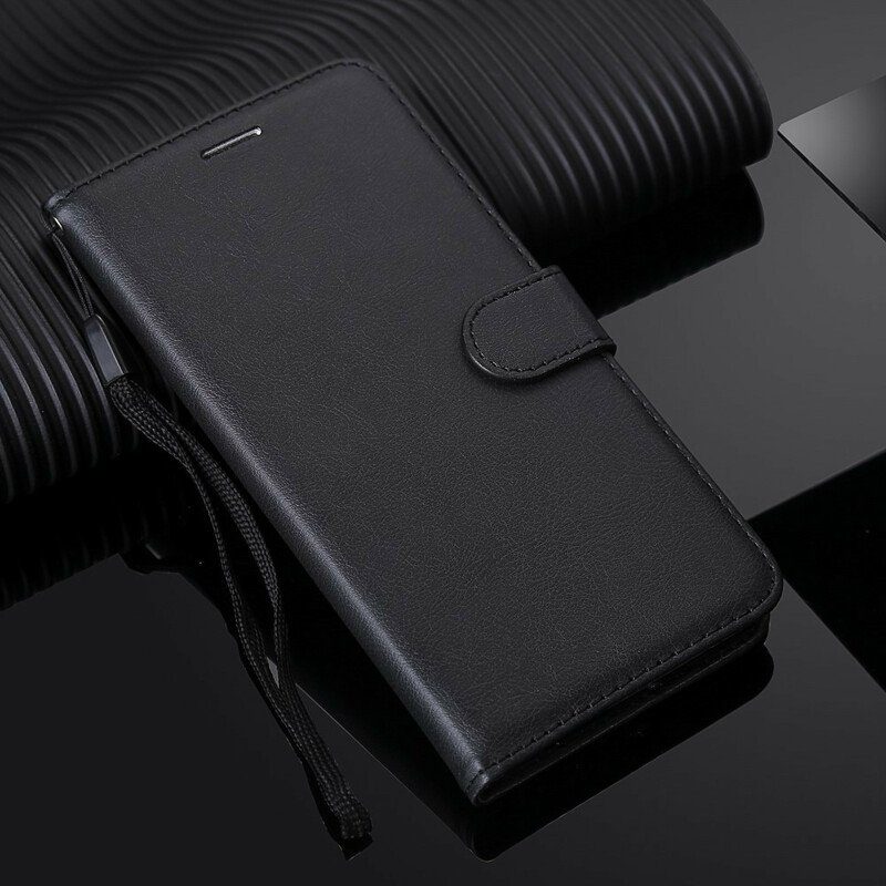 Folio-fodral Samsung Galaxy S20 Plus / S20 Plus 5G Med Kedjar Strappy Lädereffekt