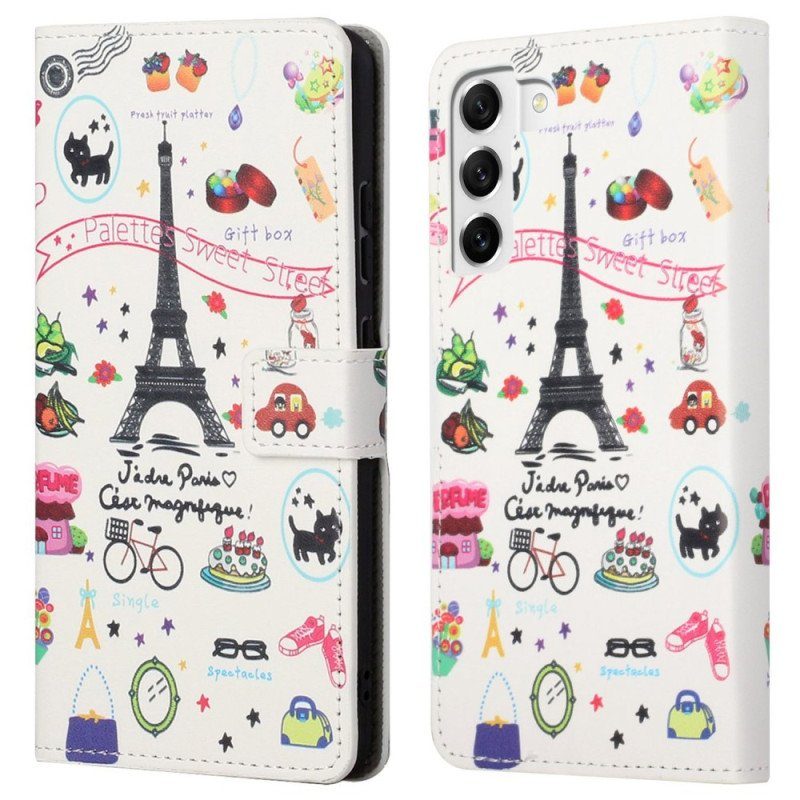 Folio-fodral Samsung Galaxy S23 5G Jag Älskar Paris