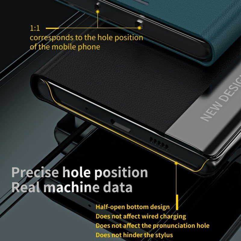 Folio-fodral Samsung Galaxy S23 Plus 5G Läderfodral Ny Design